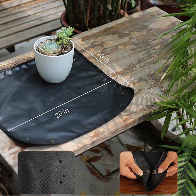 5Pcs Succulent Tools, Mini Garden Tools,Plant Potting Mat as Plant Accessories,Succulent Gardending Hand Tools Kit for Seedling Soil,Caring Succulent,etc,Gifts for Woman’s Gardening work(No Flowerpot)