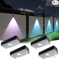 Solar Fence Lights,10 RGB Color Changing Modes,Solar Lights Powered Waterproof IP65,30 Hours Runtime,Easy Installation for Fence,Garden,Yard,Patio,Pool,Porch,Holiday Decor(4P)