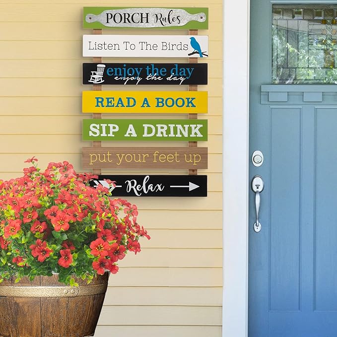 10 Bundles Artificial Flowers Outdoor UV Resistant Fake Flowers No Fade Faux Plants Garden Porch Window Box Decorating (Red)