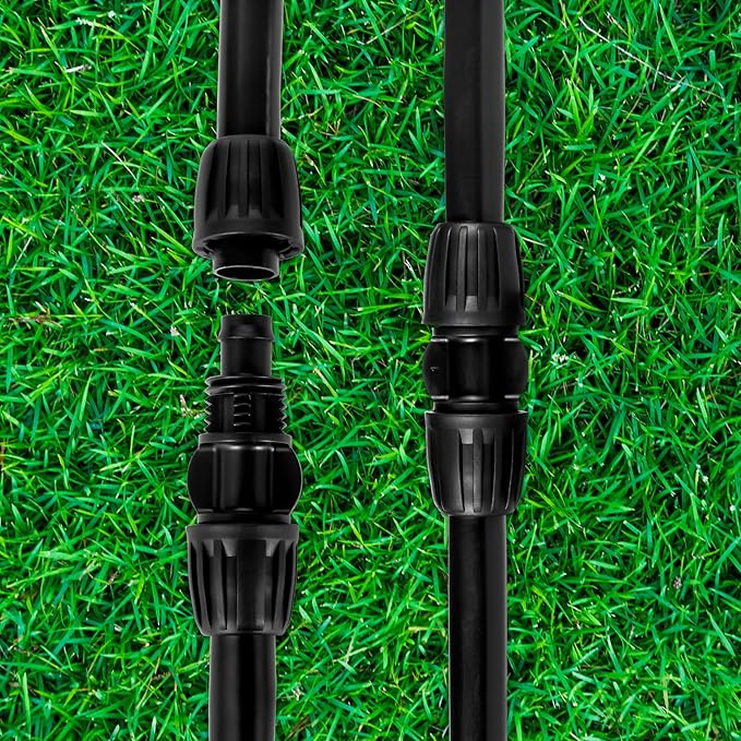 12pc 1/2 inch Drip Irrigation Coupling Fittings,ANTI-DROP Lock Barbed Irrigation Coupling For (1/2" ID x0.6-0.63" OD) Drip Tubing Drip Irrigation Fittings