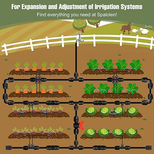 10 Pack 1/2 Inch Drip Irrigation Fittings Elbow Connectors for 1/2 Inch Drip Irrigation Tubing (1/2" ID x 0.60"-0.65" OD), Anti-Leak 1/2" Drip Line Barbed Connector for Most 1/2" Tubing