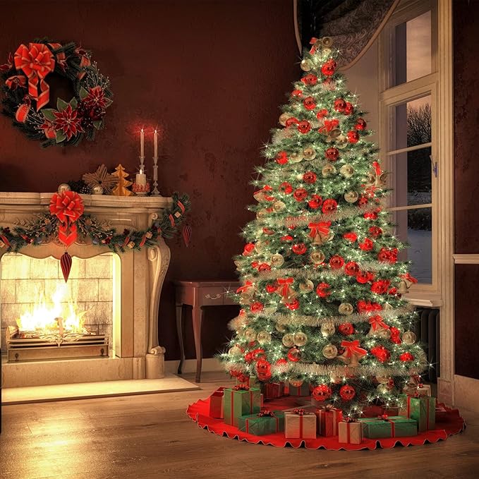 VOOKRY 10 Strands 200 LEDs Solar String Fairy Lights, 8 Modes Twinkle Starry Copper String Lights, Waterproof Oudoor Solar Powered DIY Watering Can Lights for Wedding Party Garden Decor(Cool White)