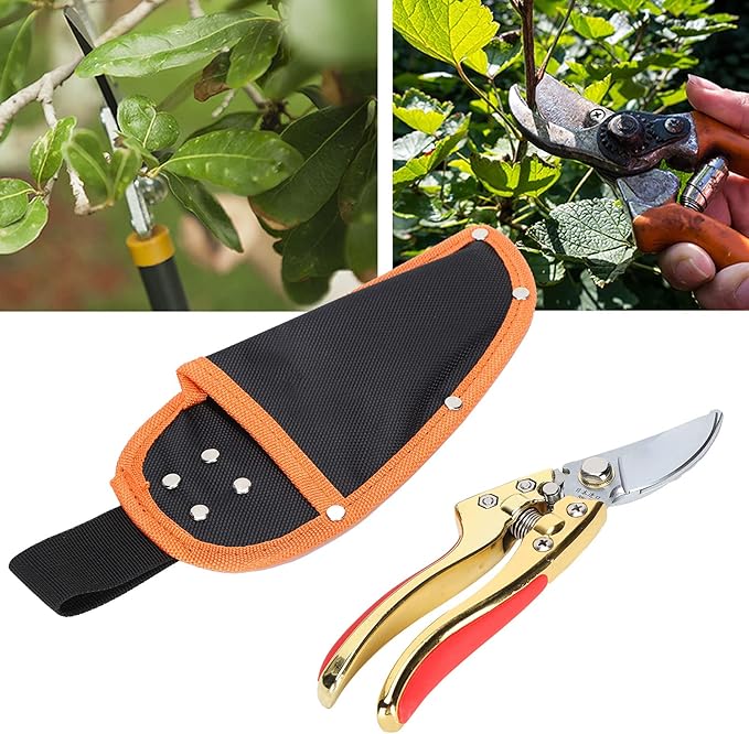 Pruning Shears, Alloy Steel Hand Pruner Garden Clippers Gardening Scissors Branch Cutter Gardening Hand Tools for Trimming Bushes Flowers Plants