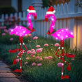 Solar Garden Lights Flamingo Decorations Outdoor Waterproof,2 Packs Solar Flamingo Light Garden Decor,Pink Flamingo Statue Decorative Figurine Lights for Yard Art Patio Porch Lawn