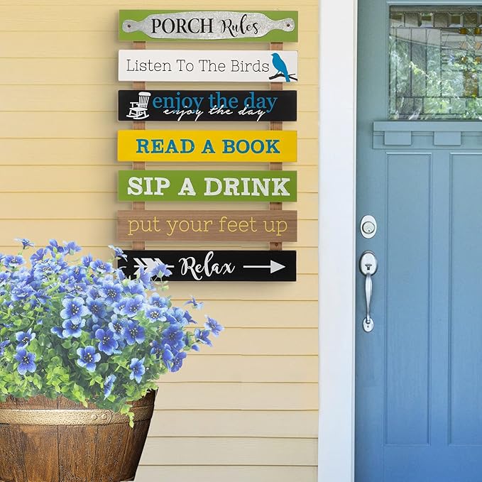 10 Bundles Artificial Flowers Outdoor UV Resistant Fake Flowers No Fade Faux Plants Garden Porch Window Box Decorating (Blue)