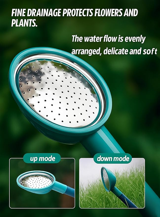 (Pack of 2) 2 Gallon Watering Can for Indoor & Outdoor Plants, Large Capacity Long Spout with Ergonomic Non-Slip Handle, Durable Leak-Proof Plastic, Comfortable Grip, Ideal for Flowers, Vegetables