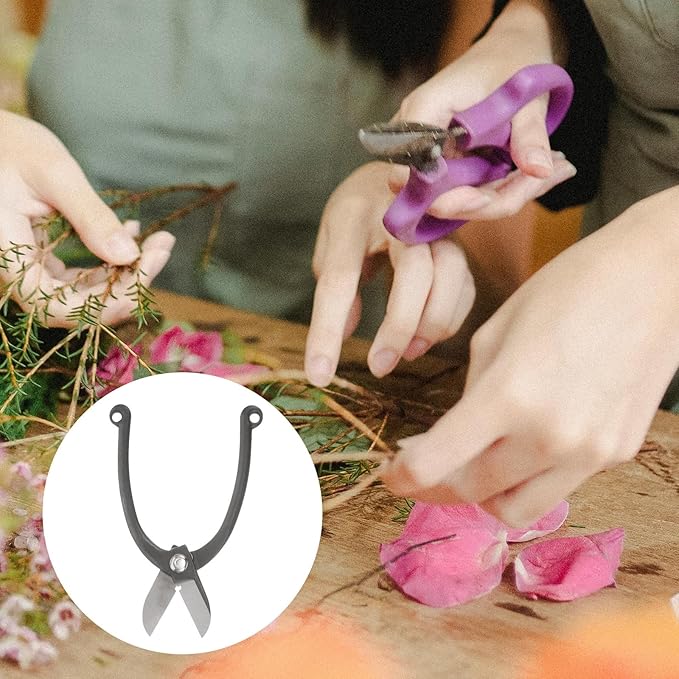 Beaupretty Steel Pruning Shears Garden Scissors Branch Pruner for Flower Arranging and Small Branch Trimming All-steel Sturdy Gardening Tool