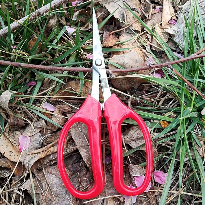 Multifunctional Garden Scissors and Pruning Shears for Flowers and Fruits, Curved Head Trimming Shear with Comfortable Handle, Professional Gardening Tool for Branch and Plant Care
