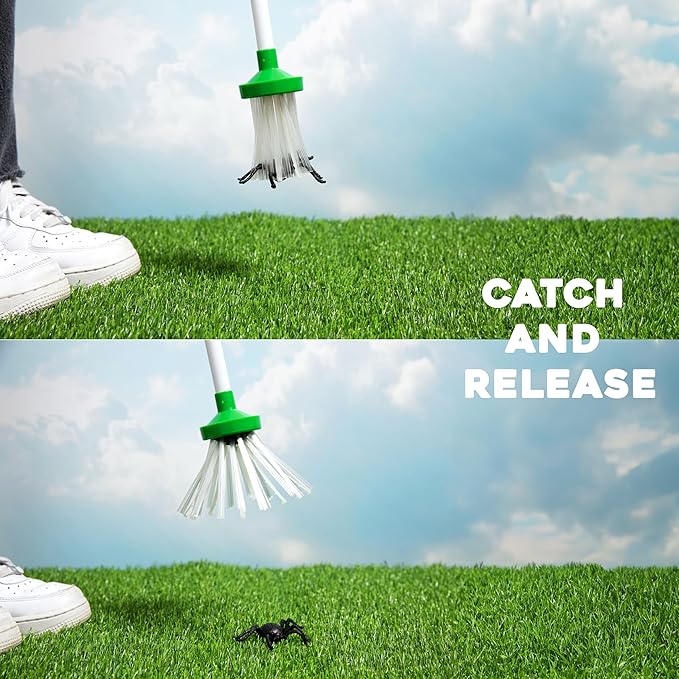 Spider and Insect Catcher - Grabber, Eco-Friendly, No-Touch Release - Safely Catch & Release Spiders, Roaches, Bees, Wasps, Bugs, Critters